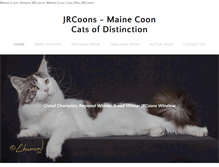 Tablet Screenshot of jrmainecoons.com